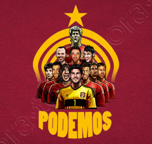 Camiseta Eurocopa 2012 españa podemos - nº 185077 ...