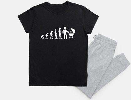 evolution barbecue man humor