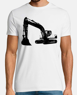 Excavadora Retro Excavadora Pala Negro