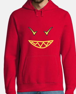 faccia da cattivo sorridente