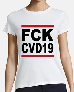 FCK COVID19 COVID mujer blanca