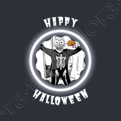 Generisch Felpa di Halloween da donna divertente scheletro Generisch Felpa di Halloween da donna divertente scheletro