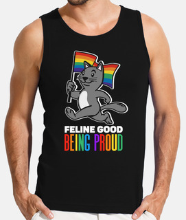 felino bueno estar orgulloso bandera de