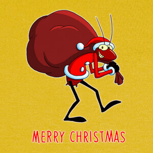 T-shirt Merry Christmas cucaracha