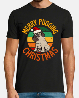 feliz pugging navidad perro pug