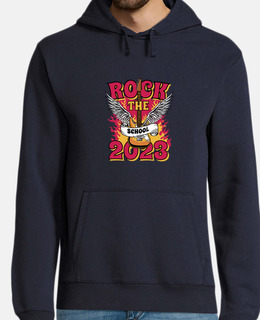 felpa con cappuccio da uomo sweet , da regalare, rock the school 2023, corso di chitarra,