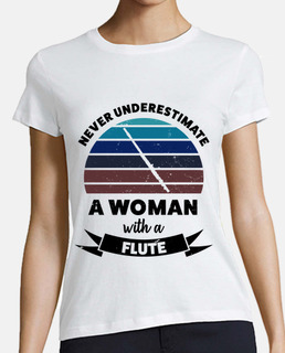 femme avec flûte musique drôle cadeau m