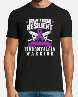 Fibromyalgia Awareness Brave Strong Resilent Purple Ribbon Vintage Chronic Illness Warrior Gift