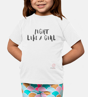 fight like una ragazza ii - manica corta, bianca