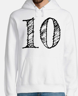 figura 10 numero 10 gigante scritto a m