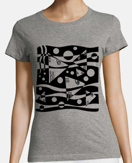 fille copperfish-b t-shirt design pour fond clair