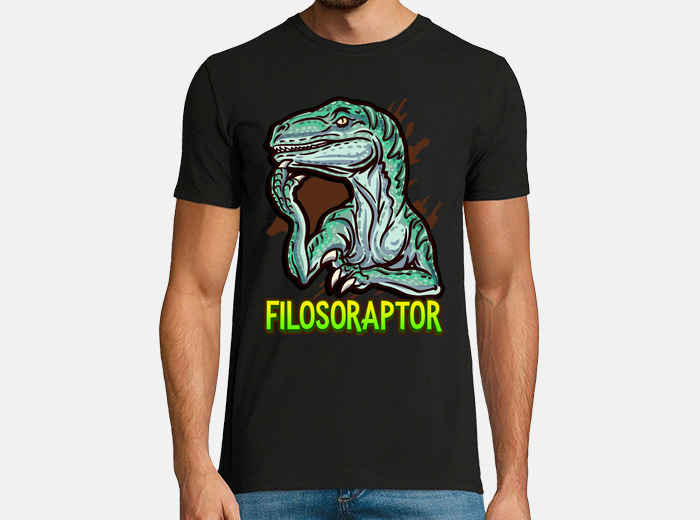 Playera filosoraptor dinosaurio filosofo laTostadora Mexico