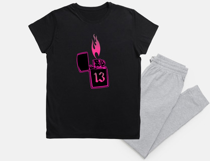 fire lighter number 13 pink