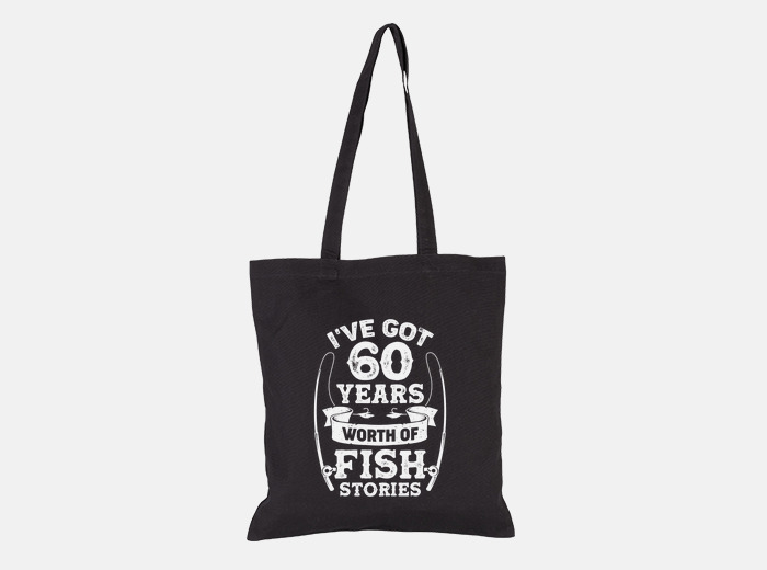 80th Birthday Gift For Fisherman Fishing Stories Fish Tote Bag