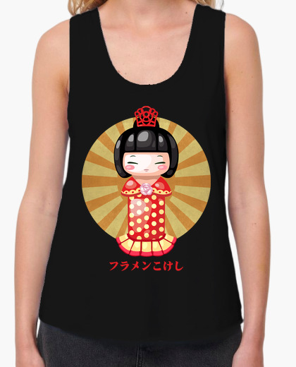 Flamenkokeshi braces girl t-shirt