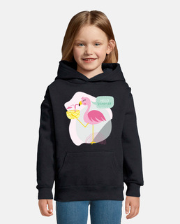 flamingo hello summer - girl sweatshirt