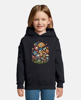fleurs heureuses de style dessin animé