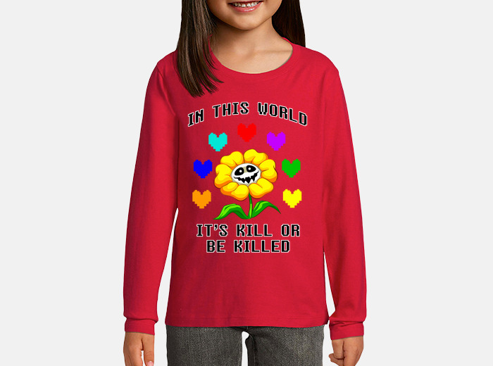 Flowey the flower camiseta ninos tostadora