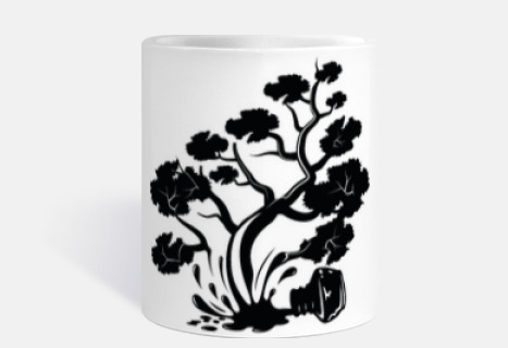 forme d39arbre d39encre renversée sur f