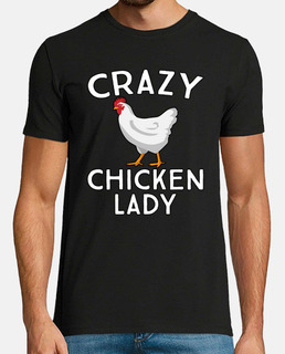 fou poulet dame drôle ferme femme