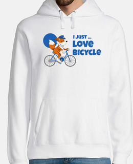 Fox Riding Bike - I Just Love Bicycle