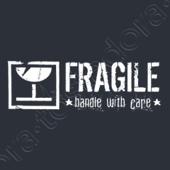 Fragile Handle With Care White T Shirt Tostadora Fragile Handle With Care White T Shirt Tostadora
