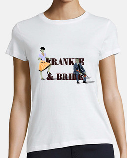 Frankie y Bride Mujer, estilo béisbol, blanca y azul marino
