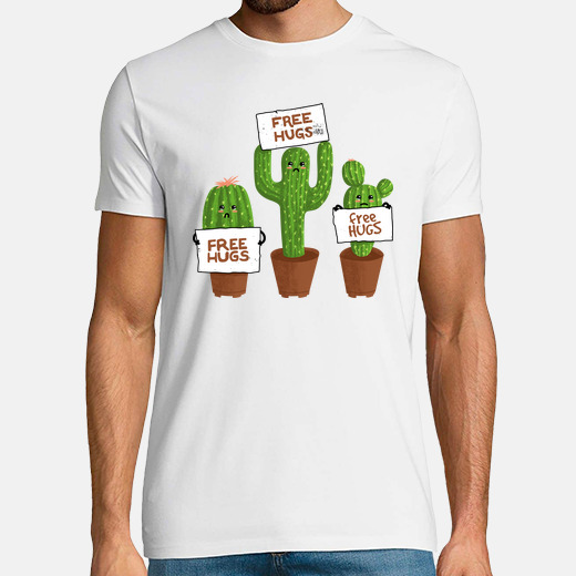 Free hugs cactus shirt Clearance