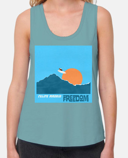 Freedom, camiseta sin mangas mujer
