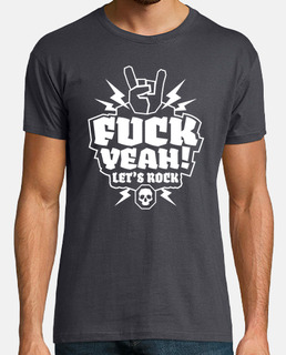 fuck yeah camiseta, lets rock, camiseta concierto, heavy, metal 02