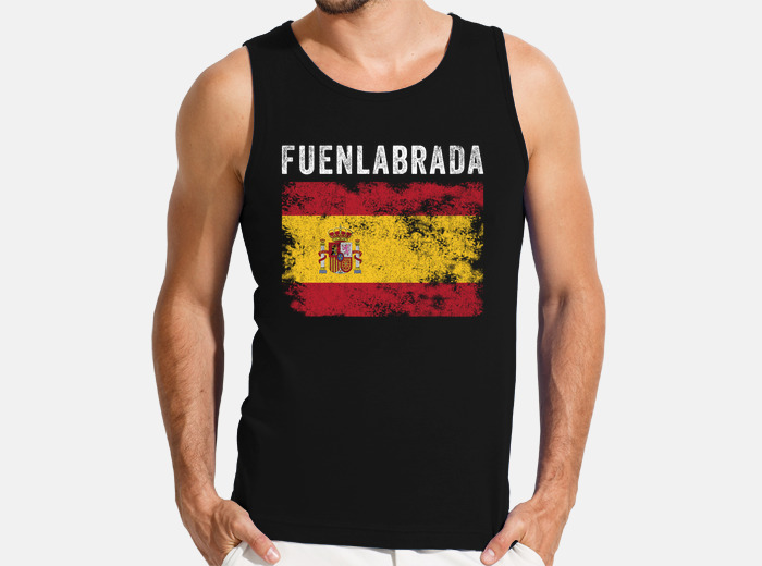 Camiseta fuenlabrada espana bandera ciuda. laTostadora