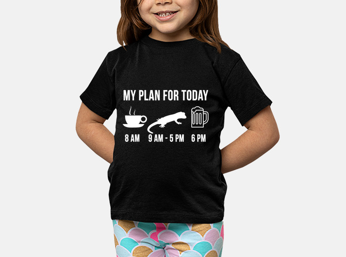 Cute Gecko Lizard Pet Reptile Funny Girls Boys Kids T-Shirt
