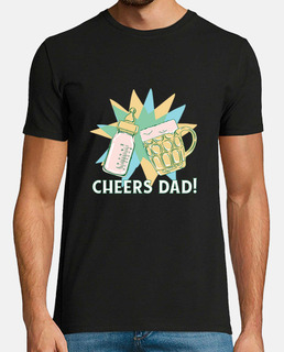 Funny cheers biberon et père