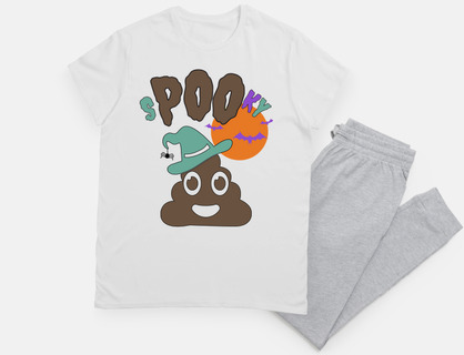 Funny Halloween Spooky Poo Green