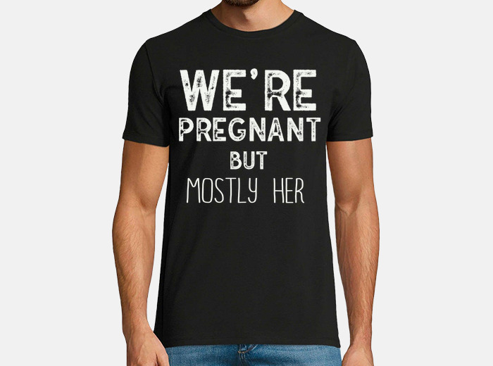 Funny Pregnancy We Are Pregnant But Mostly Her Dad Men's Premium Tank Top
