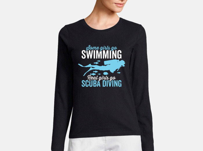Funny scuba diving shirts women girls t shirt tostadora