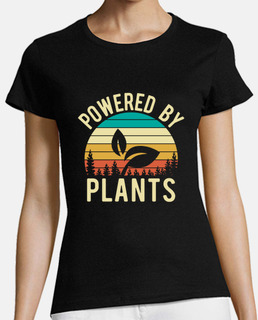 Funny Vegan Shirt   Powered By Plants
