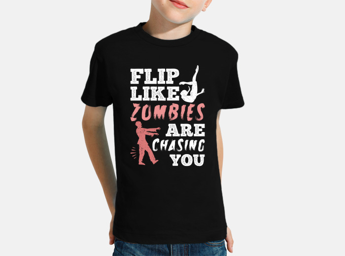 Funny zombie gymnastics quote kids t-shirt | tostadora