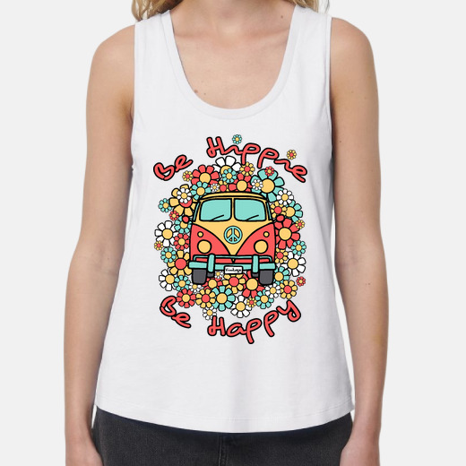 Camiseta furgoneta hippie mujer Clearance