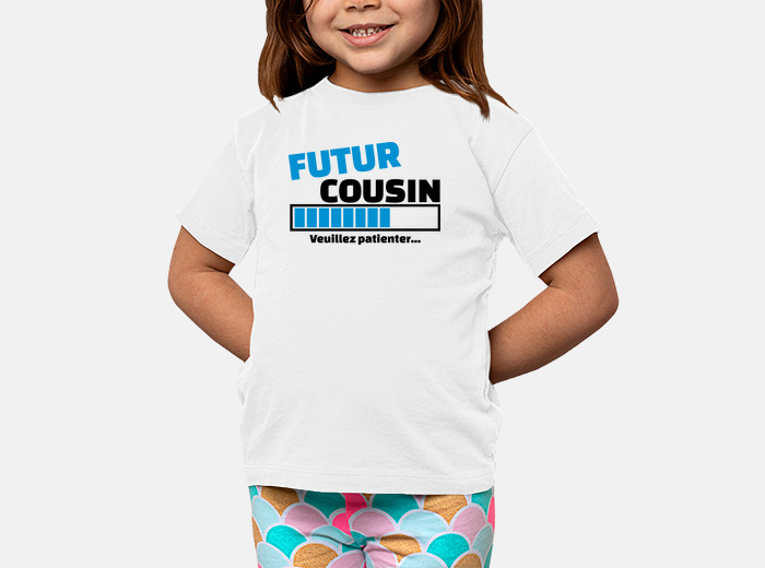 Tee shirts Enfant Annonce grossesse cousin Livraison Gratuite