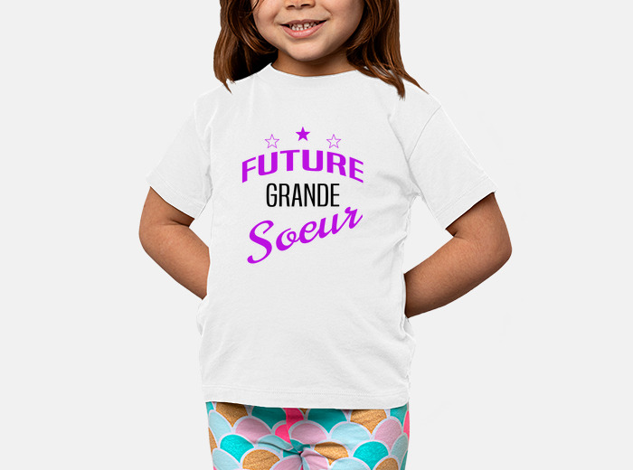 T-Shirt blanc enfant Future Grande Soeur