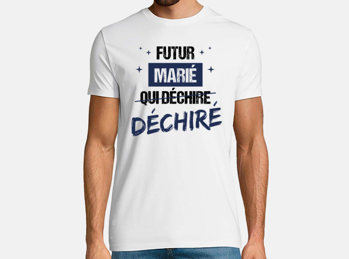 T shirt best sale futur marié