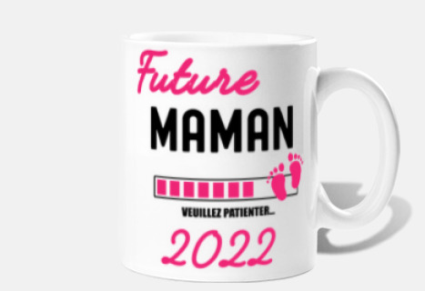 Future maman 2022 mug annonce grossesse