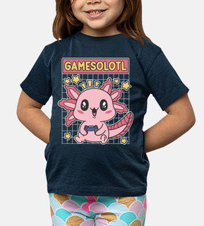 Gamesolotl Kawaii Baby Axolotl Playing