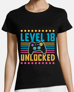 Gaming Level 18 Unlocked 18th Birthday