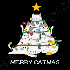 Taza Navidad- Gatos Merry Catmas