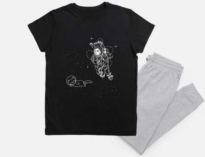 gato en el espacio
