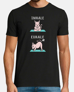 Gato Esfinge Yoga Inhale Exhale