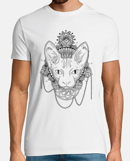 Gato Mandala, camiseta hombre