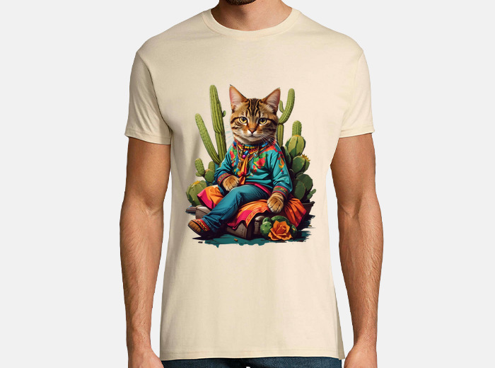 Playeras de gatos para hombre sales